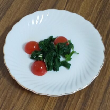 トマトとほうれん草のナムル、おいしかったです♡
レシピありがとうございます(*^-^*)